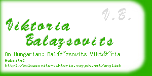 viktoria balazsovits business card